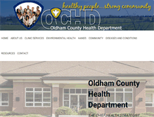 Tablet Screenshot of oldhamcountyhealthdepartment.org